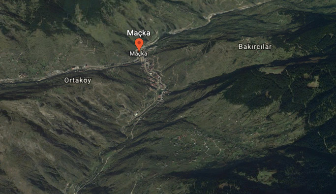 İşte Maçka'da saldırının gerçekleştiği bölge