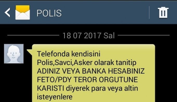Polisten SMS’li uyarı