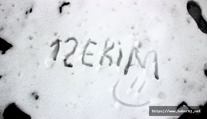 Erzurum'a kar yağdı