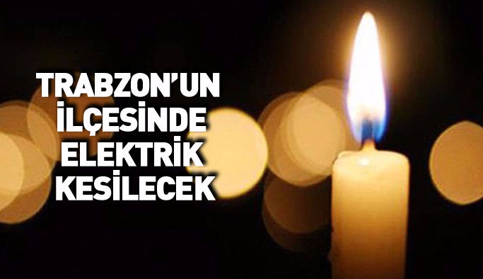 Trabzon'da elektrik kesintisi