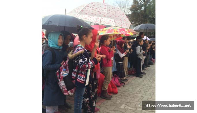 Öğrenciler yağmur duası yaptı