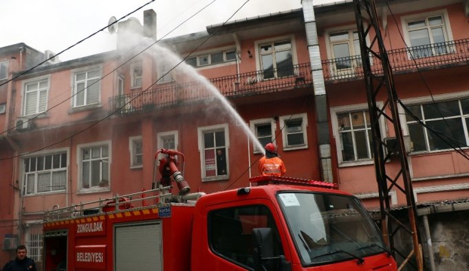 Yangın panik yarattı - Zonguldak haberleri