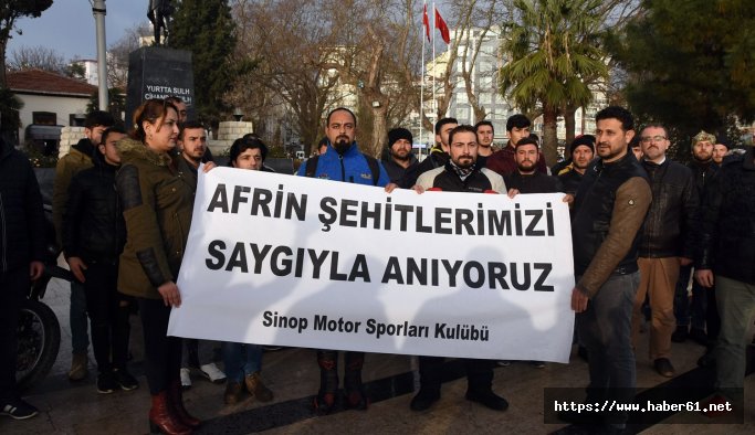 Motorculardan saygı sürüşü - Sinop haberleri