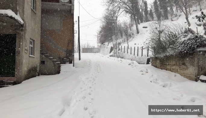 Zonguldak'ta 87 köy yolu kardan kapandı