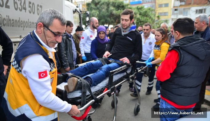 Trabzon'da motosiklet kazası: 1 yaralı