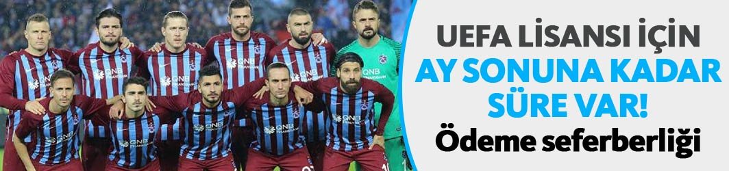 Trabzonspor ay sonuna kadar ödemeleri tamamlayacak