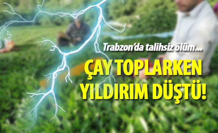 Trabzon'da talihsiz ölüm... Çay toplarken yıldırım düştü!