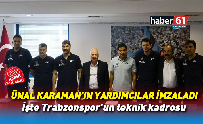 Karaman'ın yardımcıları Trabzonspor'a imza attı