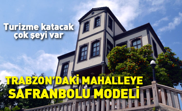 Trabzon'daki mahalleye 'Safranbolu' modeli