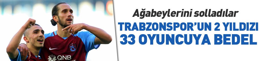 Trabzonspor'da Yusuf ve Abdülkadir 33 oyuncuya bedel!