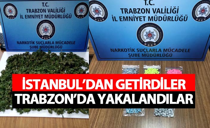 İstanbul'dan getirdiler Trabzon'da yakalandılar
