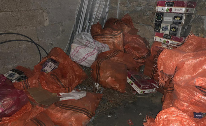 650 kilogram kaçak nargile tütünü ele geçirildi
