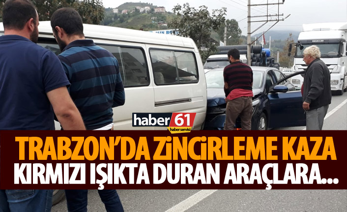 Trabzon’da zincirleme kaza