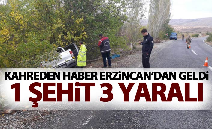 Erzincan'dan kahreden haber! Askerleri taşıyan araç devrildi!