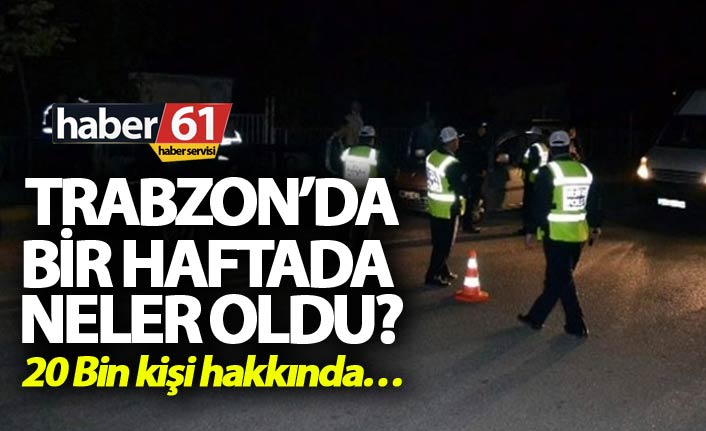Trabzon’da Neler oldu? – 20 Bin kişi hakkında…