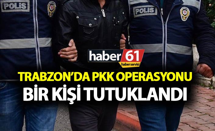 Trabzon'da PKK operasyonu - Bir kişi tutuklandı