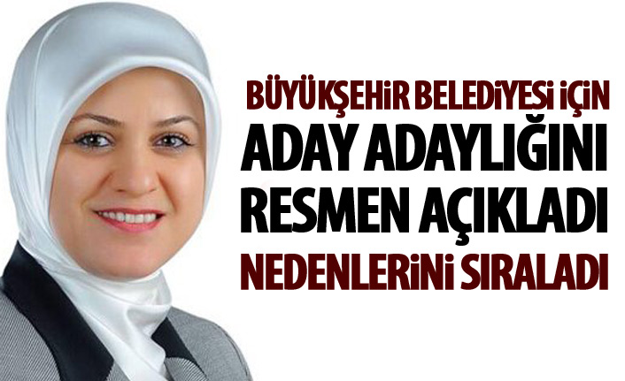 Ayşe Sula Köseoğlu aday adaylığını açıkladı