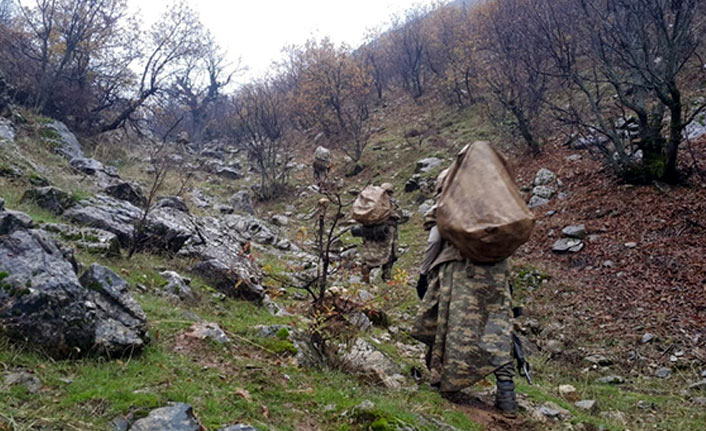 PKK'nın kış sığınakları imha edildi