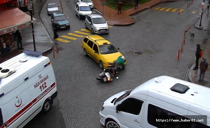 Rize'de sürücülerin sabırsızlıkları kazalara neden oldu