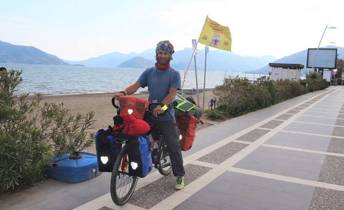 Bisikletle 124 günde 9 il, 97 ilçe gezip 4 bin 600 kilometre yol yaptı