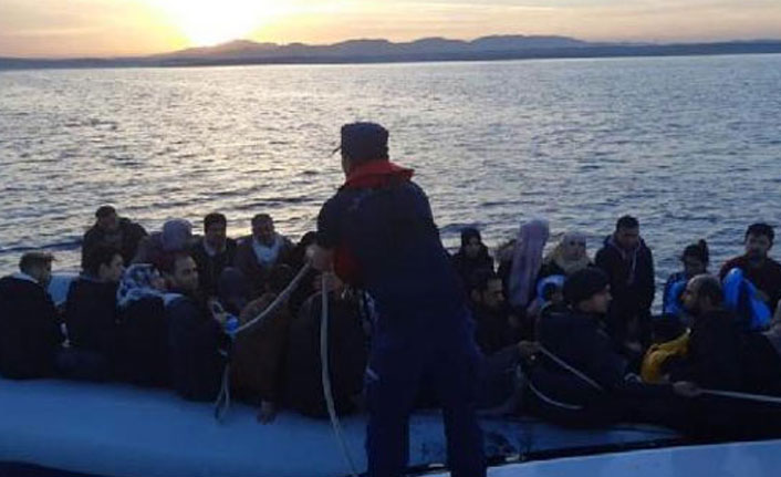 Didim açıklarında 72 kaçak göçmen yakalandı