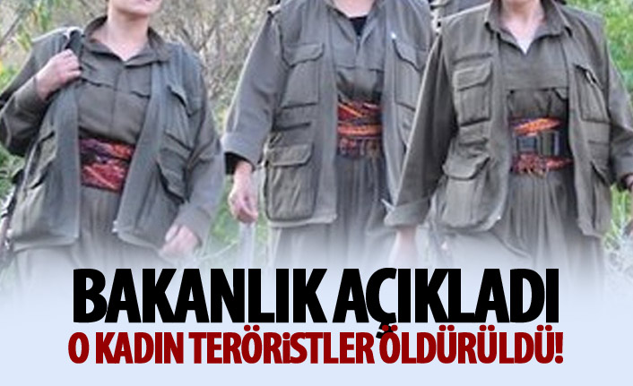 Arama listesinde olan 5 Kadın Terörist öldürüldü