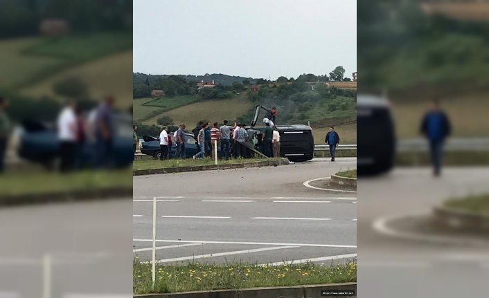 Sinop’ta trafik kazası, yaralılar var!