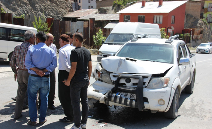 Hakkari'de trafik kazası: 1 yaralı