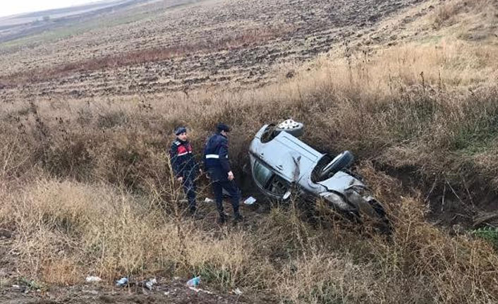 Amasya'da otomobil takla attı 01 Kasım 2019