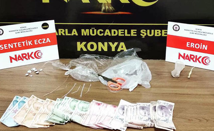 Konya'da uyuşturucu ticaretine 10 tutuklama