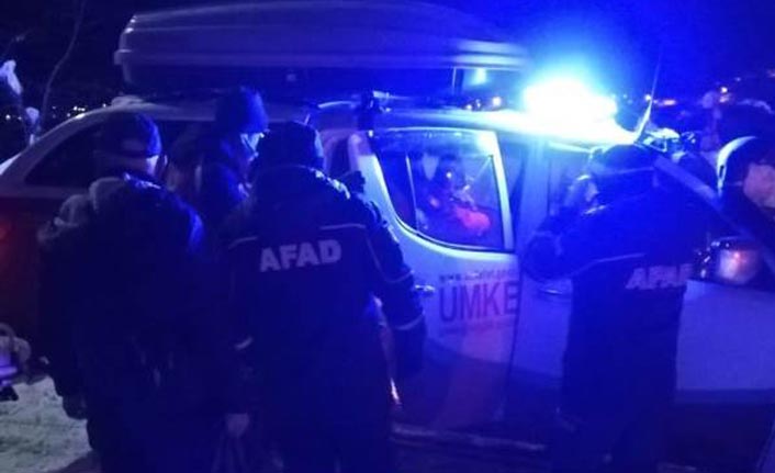 Trabzon'da kardan mahsur kalan hasta için ekipler seferber oldu