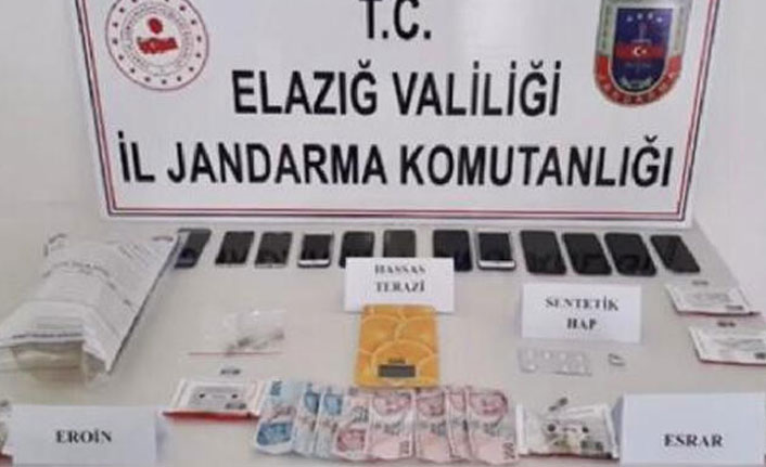 Elazığ'da uyuşturucu operasyonunda 18 tutuklama