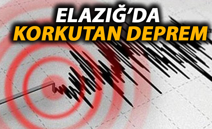 Elazığ 5.0 şiddetinde depremle sarsıldı!