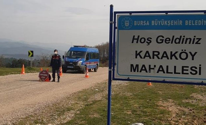 Bursa'da Karaköy Mahallesi karantinaya alındı!