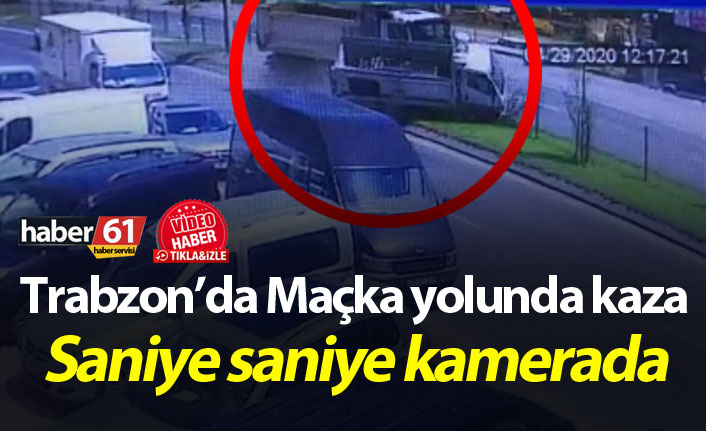 Trabzon'da Maçka yolunda kaza