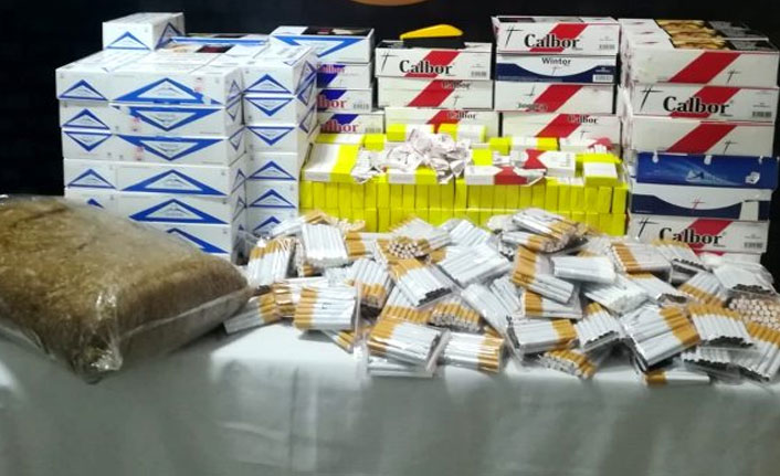 Bandırma'da kaçak tütün ve içki operasyonu