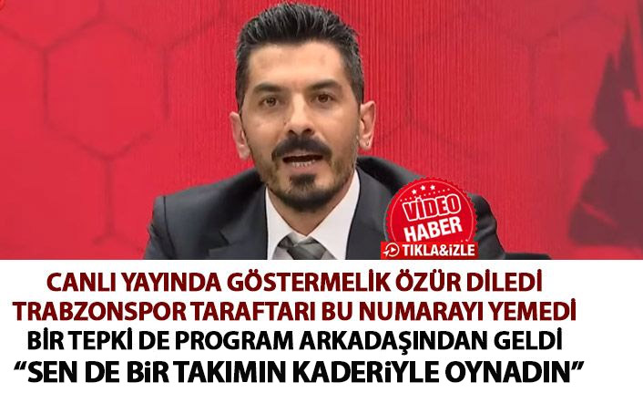 Trabzonspor'un kaderiyle oynayan Deniz Ateş Bitnel'e canlı yayında tepki yağdı