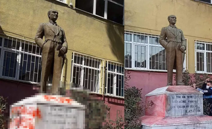 Tekirdağ'da Atatürk büstlerine saldırı zanlısı yakalandı