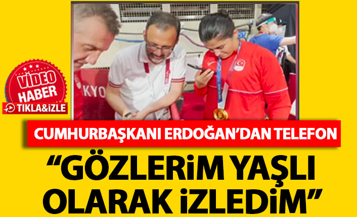 Cuhurbaşkanı Erdoğan'dan Busenaz Sürmeneli'ye tebrik: Gözlerim yaşlı olarak izledim