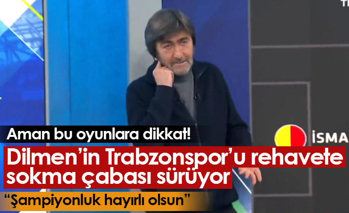Rdıvan Dilmen'in Trabzonspor'u rehavete sokma çabası sürüyor