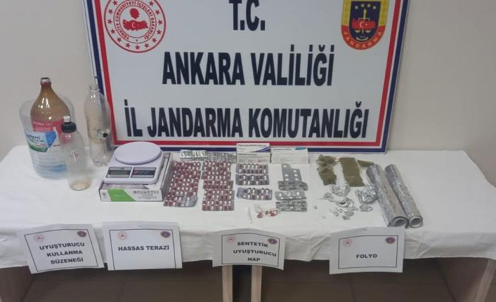 Ankara'da iki uyuşturucu operasyonunda 3 kişi gözaltına alındı