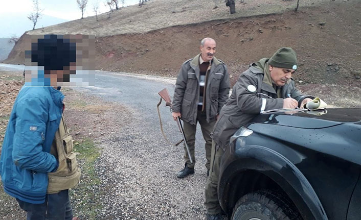 Elazığ'da yasa dışı avlanan kişiye idari işlem yapıldı