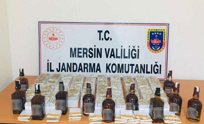 Mersin'de sahte içki ve kaçak sigara operasyonu
