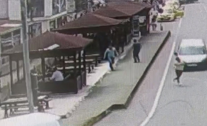 Trabzon'daki silahlı kavga kameraya yansıdı İşte o anlar
