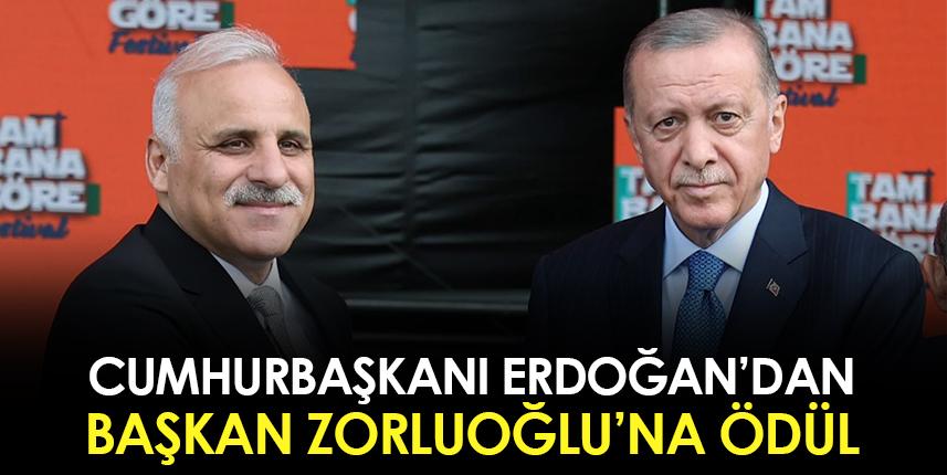 Cumhurbaşkanı Erdoğan'dan Murat Zorluoğlu'na ödül