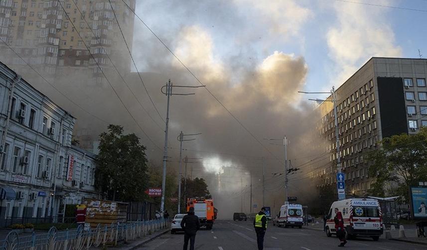 Ukrayna'nın başkenti Kiev'e insansız hava araçlarıyla saldırılar düzenlendi