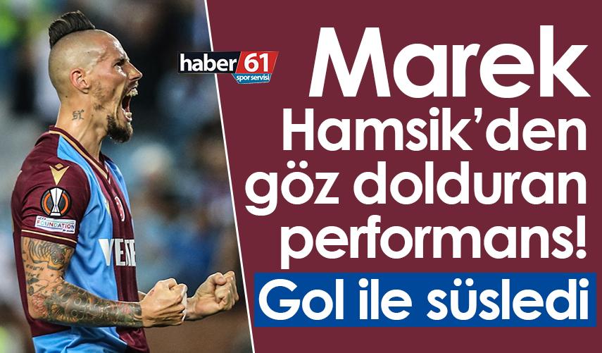Trabzonspor’da Hamsik’den göz dolduran performans! Gol ile süsledi