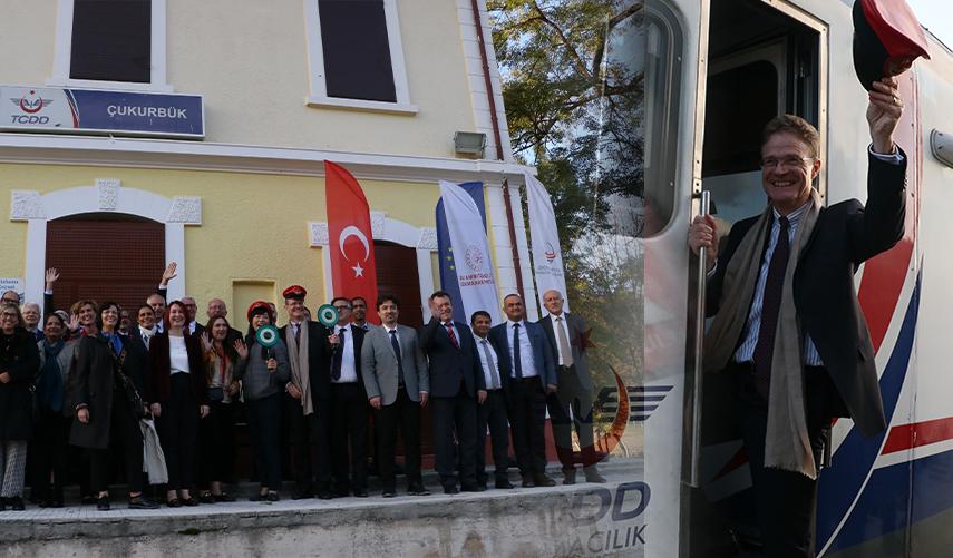 AB Türkiye Delegasyonu Başkanı Meyer-Landrut, Samsun'da tren yolculuğu yaptı