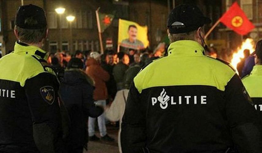 Hollanda'da PKK eylemi: 12 gözaltı