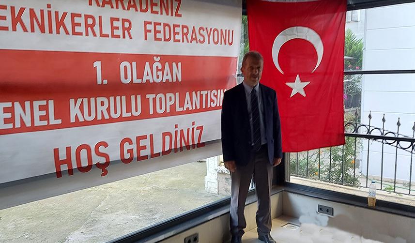 Orhan Baki yeniden Karadeniz Teknikerler Federasyonu başkanı